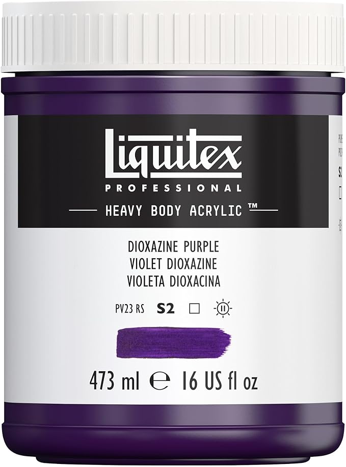 Liquitex Professional Heavy Body Acrylic Paint, 16-oz Pot, Dioxazine Purple by Liquitex