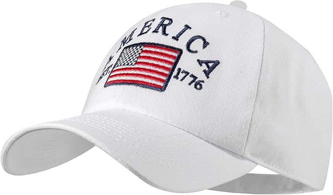 IIN American Flag Baseball Cap for Men Women Low Profile USA Army Tactical Operator Military Plain Dad Hat