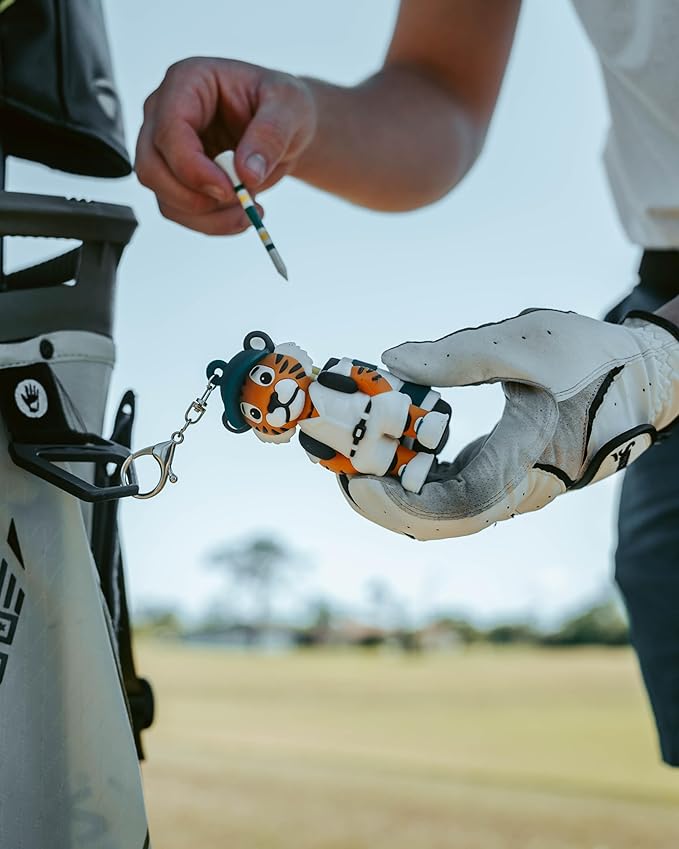 Animal Caddy Golf Tee Holder, Includes 8 Golf Tees, Fun Golf Accessory for Men & Women, Golf Gift