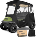 10L0L Deluxe 2 Passenger Enclosure for Club Car Precedent, Onward & Tempo Golf Cart, 4-Sided Clear PVC Window Rain Cover with Zipper Entry（NOT fit Yamaha）