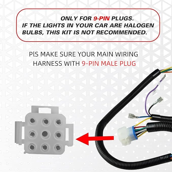 Golf Cart Turn Signal Kit with Horn Brake Light Switch 9-Pin Plug Deluxe Upgrade Wiring Harness - 12V Street Legal Light Kit for Club Car DS Precedent Tempo EZGO TXT RXV