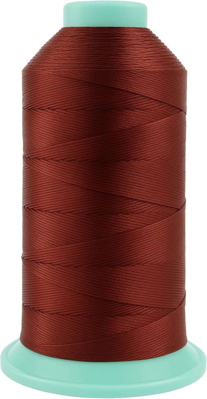 Mandala Crafts Size 207 630D T210 Bonded Nylon Thread Copper Brown Heavy Duty by MandalaCrafts