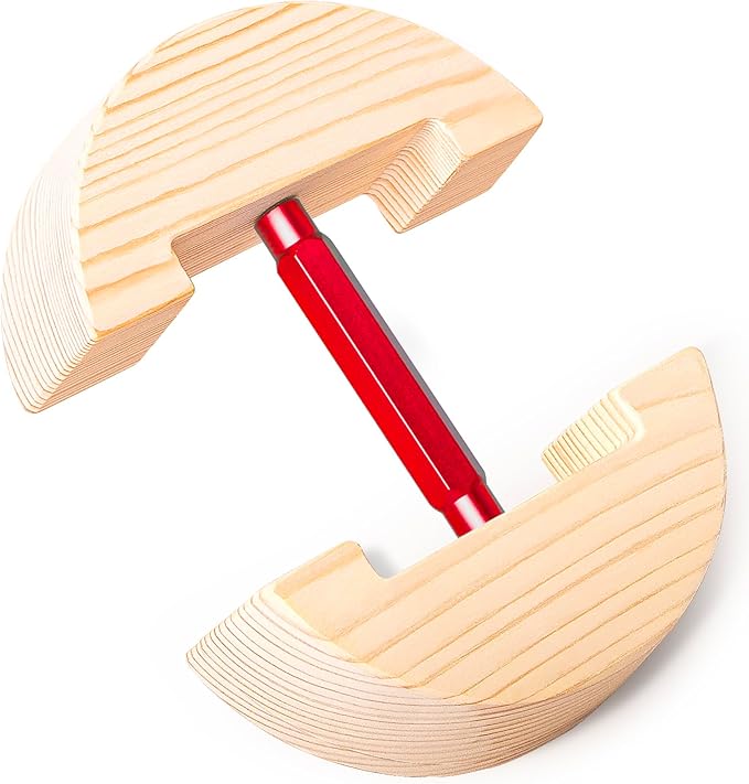 Hat Stretcher for Fitted Hats, Cowboy Hat Stretcher Fitted Hat 7 to 8 1/2, Adjustable Wooden Hat Jack Stretcher Fits All Caps