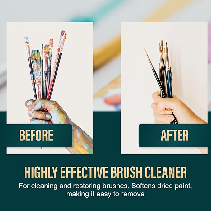 Oil Paint Brush Cleaner and Restorer-Paintbrush Cleaner - Image 3