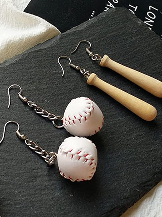 Baseball Earrings for Women Baseball Mom Accessories Essentials Game Day Fan Gifts Lightweight Sports Stud Earrings Jewelry Game Day Shirts Women
