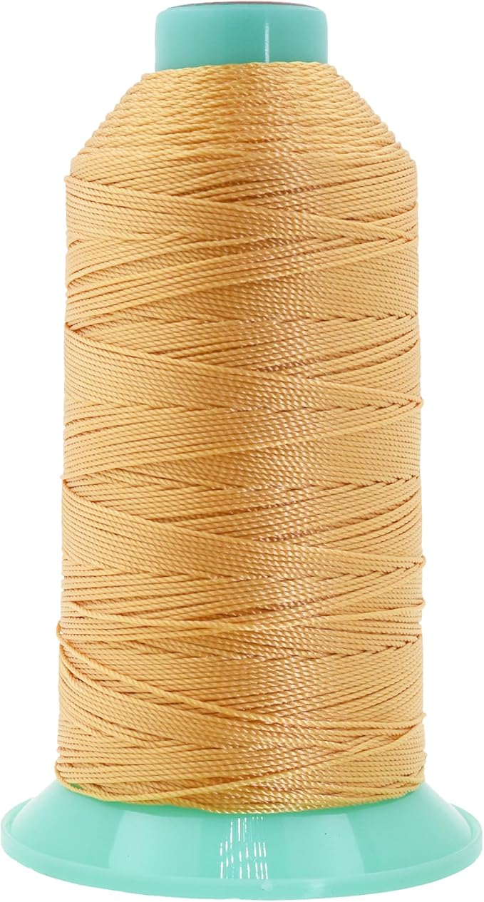 Mandala Crafts Bonded Nylon Thread Blonde Heavy Duty Sewing Threads by MandalaCrafts