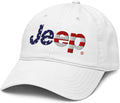 Jeep Flag Wordmark Logo Adjustable Baseball Hat