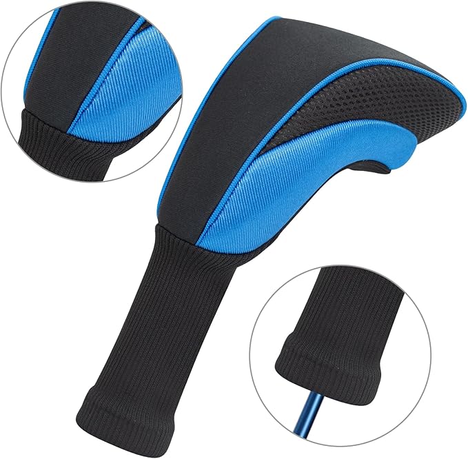 Wood Headcover Golf Club Covers Driver Headcovers Nylon Head Covers Designed to Fit All Woods - 3/4/5/6 Pack/Set Golf Accessories Suitable for Men and Women