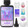 UV Resin kit with Molds and Casting Tools -Super Clear, Low Odor, Premixed and by HeyClearResin