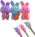 HILAZA 18Pcs Pencil Top Erasers by HILAZA