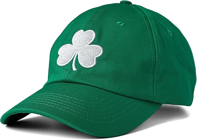 St Patricks Day hat Green Baseball Cap Shamrock Embroidered for man Women Funny