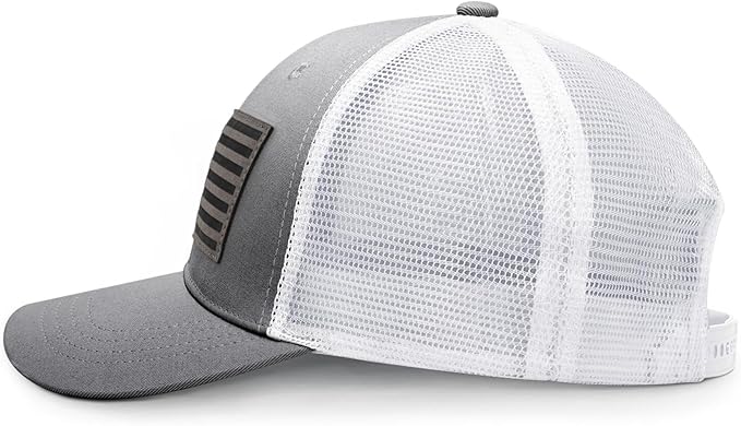 American Flag Trucker Hat - Snapback Hats for Men Women Baseball Cap - Breathable Mesh & Adjustable Fit for Casual Wear