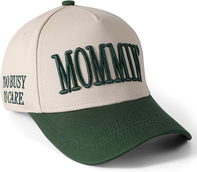 Mommin Hat Womens Trucker Hat for Wife Mothers Day Mom Gifts Vintage Two Tone Adjustable Embroidery Baseball Cap