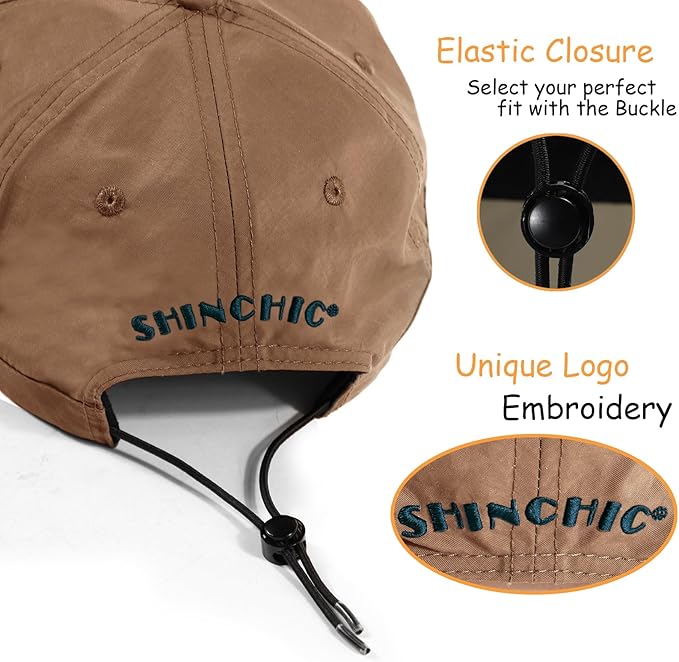 Mens Water-Resistant Baseball Cap Womens Rain Hat Foldable Outdoor Running Sun Fishing hat