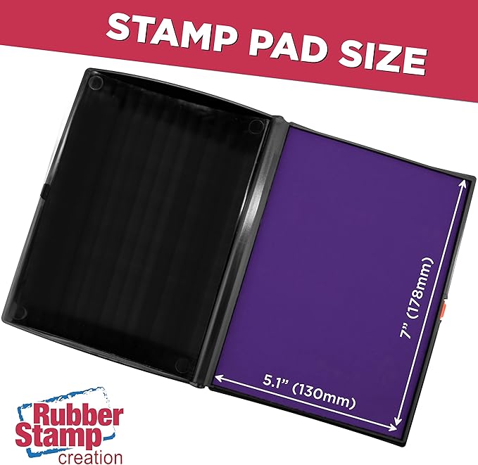 Large Premium Purple Ink Stamp Pad - Image 3