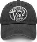 Christian Hats for Men Women, Jesus Baseball Cap, Adjustable Cotton Embroidered Christian Hats