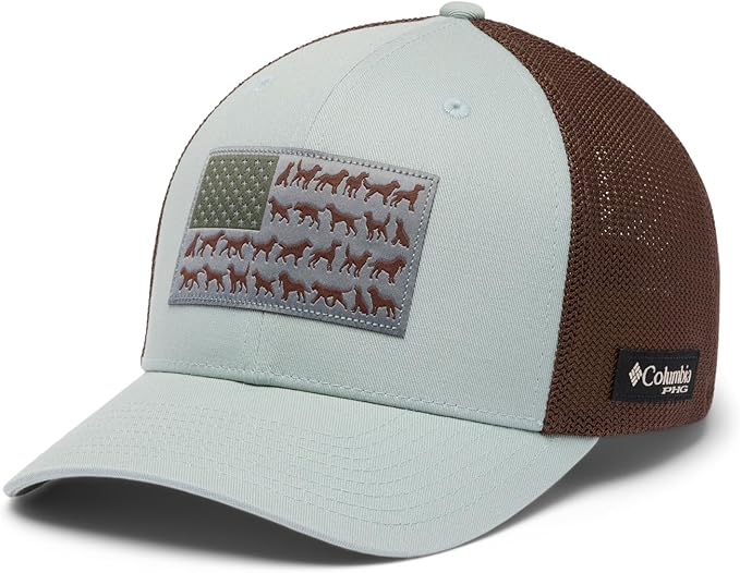 Columbia Unisex-Adult PHG Game Flag Mesh Ball Cap - Low Crown