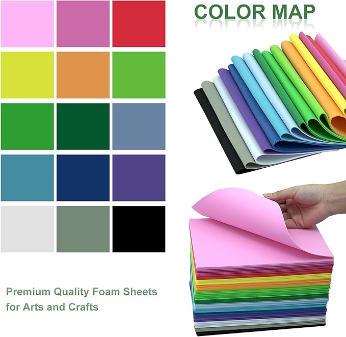 60 Pack EVA Foam Sheets, 12 x 8 Inch, 1mm Thick - Image 4