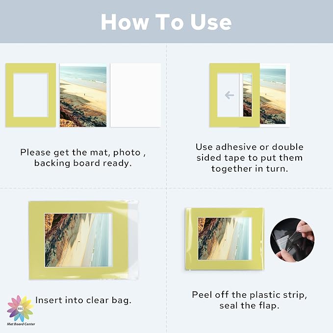 Mat Board Center, 11x14 for 8x10 Mix Color Mat Kit - Image 6