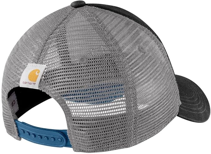 Carhartt Men's Canvas Mesh-Back Logo Graphic Cap