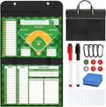 AOLEBA Baseball Lineup Board for Dugout,Dry Erase Magnetic Metal Baseball Clipboard for Coaches