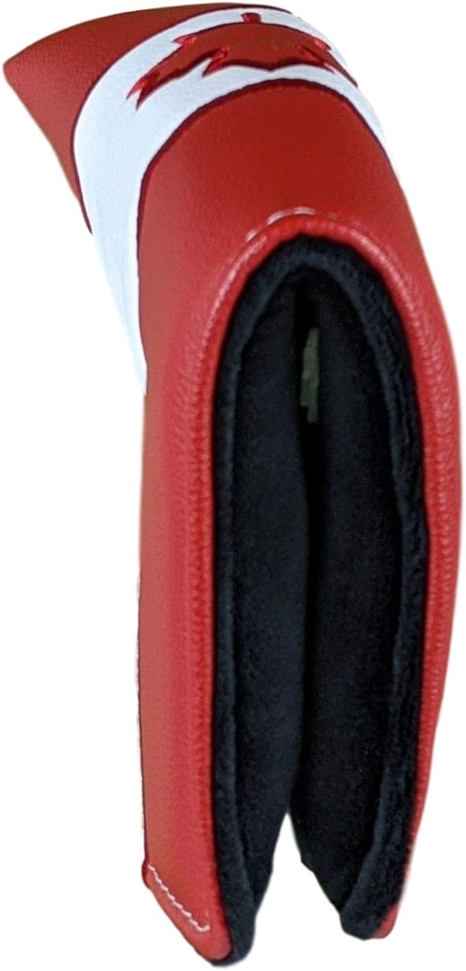 Foretra Driver Headcover Golf Club Covers Blade Mallet Putter Cover Alignment Stick Holder Hybrid Fairway Wood Head Cover Canada Flag Style Novelty Golf Accessories for Most Brands