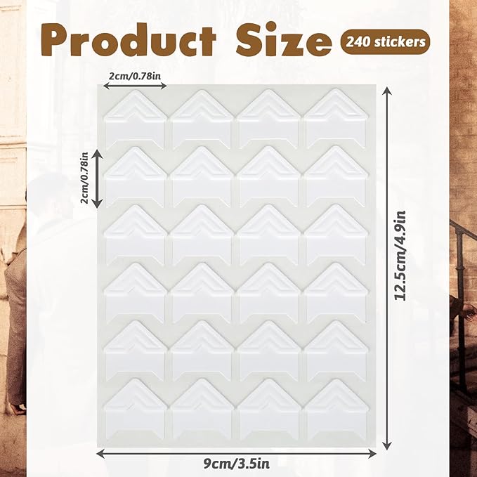 240 Pcs Photo Corners Self Adhesive Picture Corners - Image 2