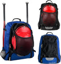 Baseball Backpack for Adult and Youth,Large Capacity Bat Bag,For all bats and equipment,T-Ball & Softball Equipment & Gear, Large Main Compartment for Helmet & accessories