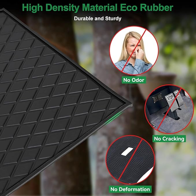 Golf Cart Floor Mat for ICON i20 i40 Full Coverage Floor Liner Mat Replacement Compatible with iCON Golf Carts (i20, i40) and Advanced EV (Gen1) Rubber Non-Slip Easy to Clean