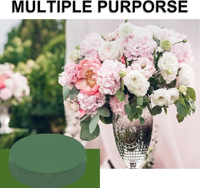 IHDYPPEW 10 PCS Superior Floral Foam Blocks, 6.5 Inch Large Dry Green Foam - Image 4