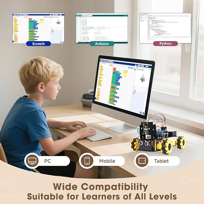 Robotics Kit for Kids Ages 8–12 12-16, ACEBOTT Smart Robot Car Kit - Image 7