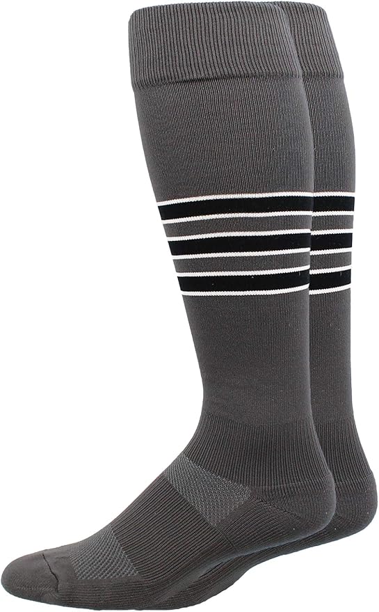 MadSportsStuff Softball Socks Baseball Socks | White & Team Colors | USA Made | Sizes for Girls, Youth Boys, Men & Women