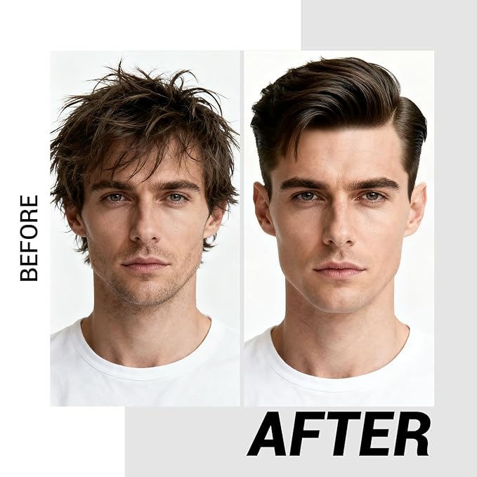 Pomade For Men, Fragrant Strong Hold Hair Clay, Natural Nourishing Hair Wax - Image 6