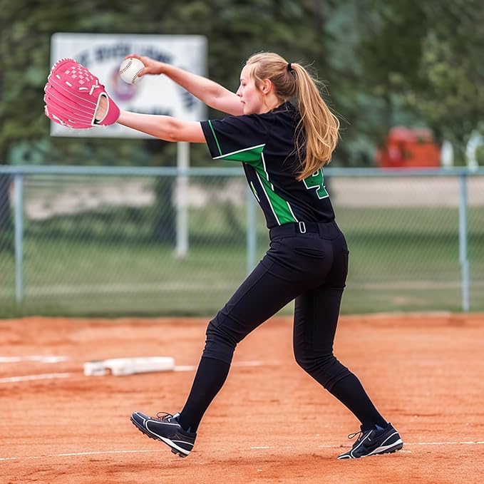 Baseball Glove + Ball Sets, Softball Glove, Baseball Mitt, 10.5''-12.5'' for Youth/Adult Training and Beginner Play, Synthetic Leather Softball Mitt