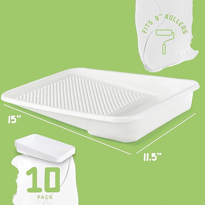 Paint Tray Liners, 1-Qt. Paint Capacity, Overlapping Edges, Fits 9” Metal Paint - Image 3