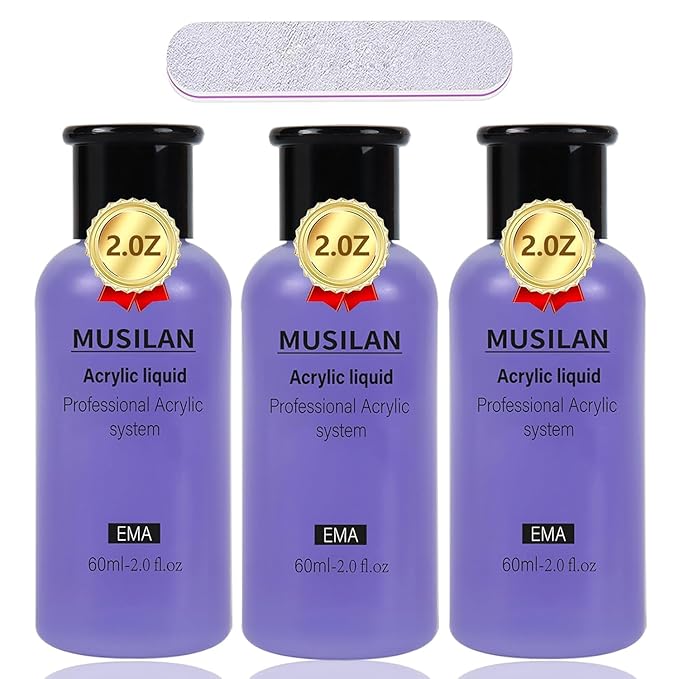 Monomer Acrylic Nail Liquid 6oz by MUSILAN