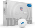 WILSON 2025 Duo Soft NFL Golf Ball - 12 Balls, White, Atlanta Falcons