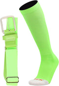 MadSportsStuff Softball or Baseball Socks and Belt Combo - Youth and Adult Sizes Boys and Girls Men and Women