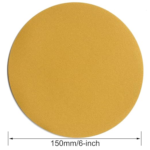6-Inch No-Hole Hook and Loop Sanding Discs 320-Grit, Random Orbital Sandpaper - Image 6