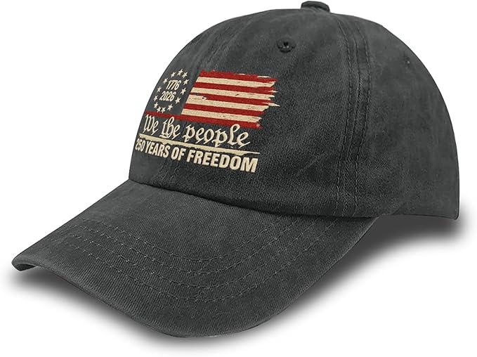 U.S. 250th Anniversary 250 Years Freedoms 1776-2026 Baseball Hats Funny