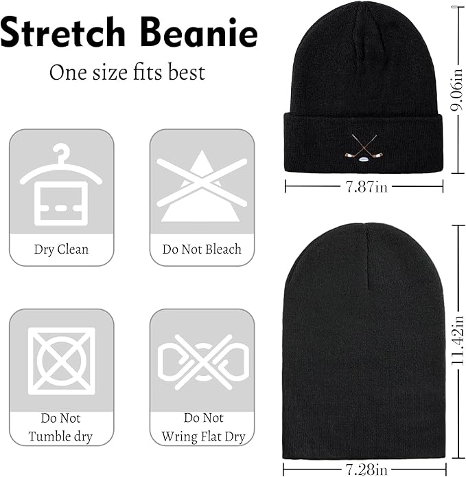 Sport Beanie Baseball Basketball Hockey Gifts for Players and Lovers Men Women