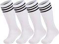American Trends 2 Pairs Baseball Soccer Socks Youth Boy Girl Kids Toddler Softball Football Tball Socks Knee High Accessories