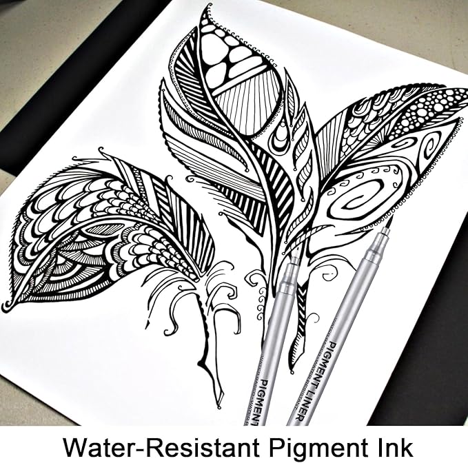 Dyvicl Micro-Pen Fineliner Pens, Journaling, 9 Pack - Image 4