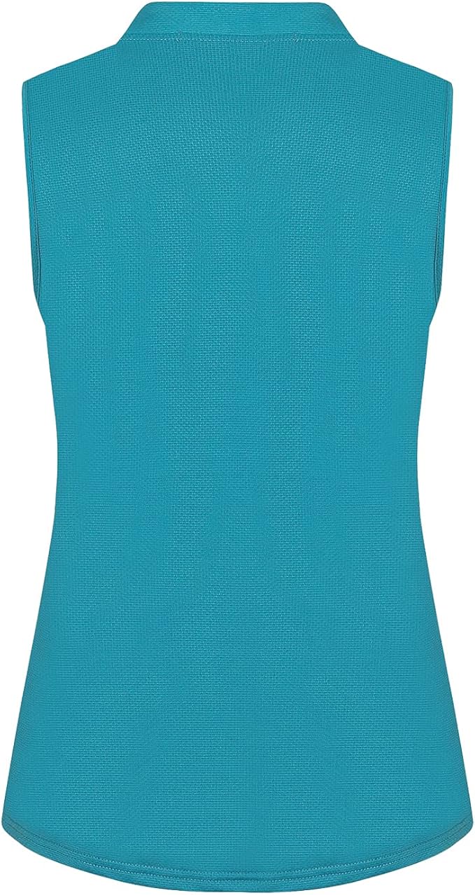 Womens Sleeveless V Neck Golf Polo Shirts