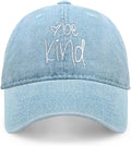 CHOK.LIDS Be Kind Trendy Womens Baseball Cap Unisex Fashion Cotton Polo Style Fun Inspirational Saying Seasonal Headwear