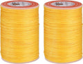 uxcell Round Leather Sewing Waxed Thread, 55m / 60 Yards Polyester Wax String by uxcell