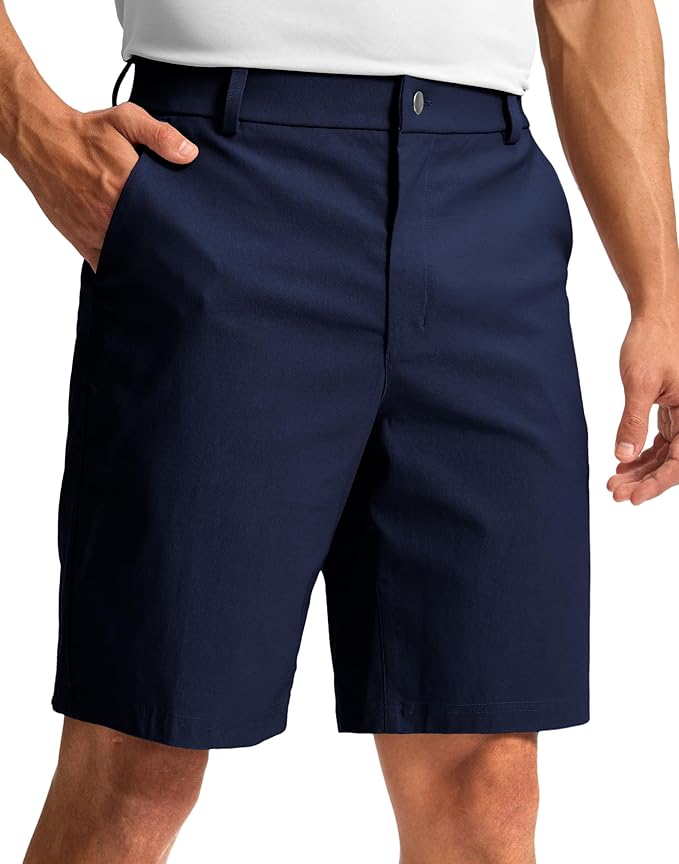 G Gradual Men's Golf Dress Shorts 5"/ 7"/ 9" Stretch Casual Work Flat Front Shorts for Men with 3 Pockets Quick Dry