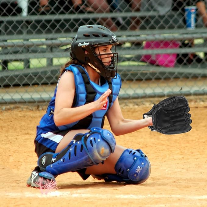 Baseball Glove + Ball Sets, Softball Glove, Baseball Mitt, 10.5''-12.5'' for Youth/Adult Training and Beginner Play, Synthetic Leather Softball Mitt