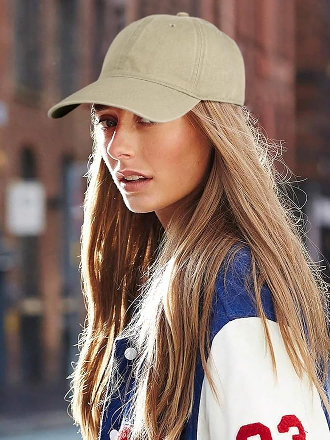 Edoneery Men Women Baseball Cap-Low Profile Adjustable Washed Cotton Golf Dad Hat
