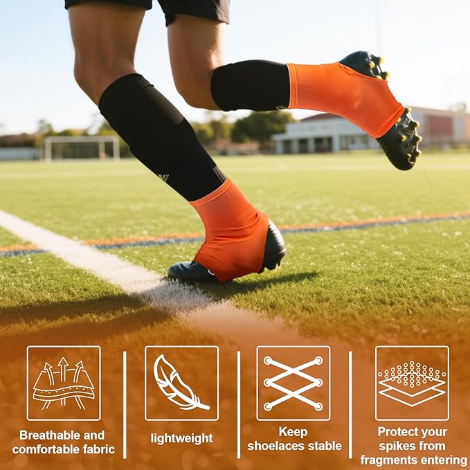 TUYUU Spats Football Cleat Covers,Youth Cleat Covers Football Keeps Dirt/Turf Debri Out,Bike Cleat Covers,Cleat Sleeves for Football Soccer Lacrosse Kids Teenagers Youths Adults.Cleat Cover